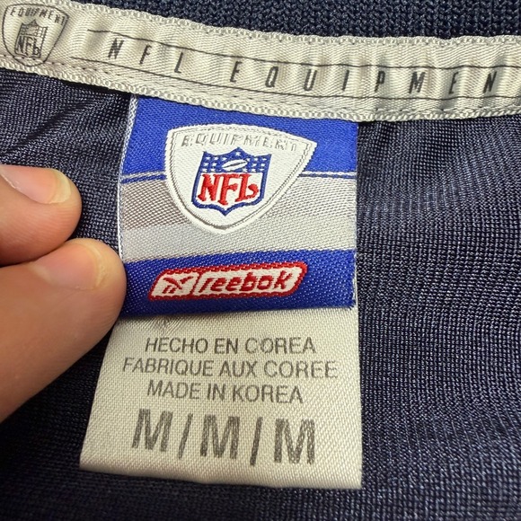 Vintage Reebok Chicago Bears Anthony Thomas #35 NFL Blue Jersey Size Mens Medium - Picture 10 of 16